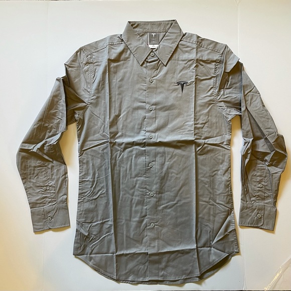 Tesla Men Dress-Shirt Medium - Picture 1 of 4